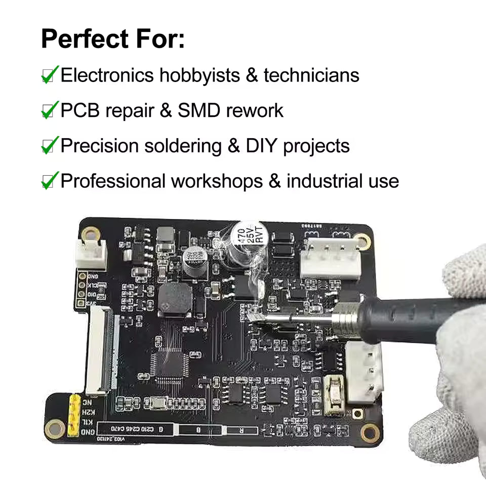 WEMON K21A 75W Smart Soldering Station – Portable T210 Iron for Precision Repair