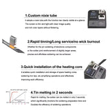 WEMON K21A 75W Smart Soldering Station – Portable T210 Iron for Precision Repair