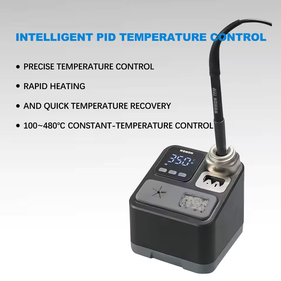 WEMON K21A 75W Smart Soldering Station – Portable T210 Iron for Precision Repair