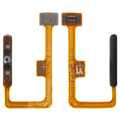 Flat Cable compatible with Xiaomi Mi 11 Lite, Mi 11 Lite 5G, Mi 11 Lite 5G NE, (for fingerprint recognition (Touch ID), black, M2101K9AG, boba black)