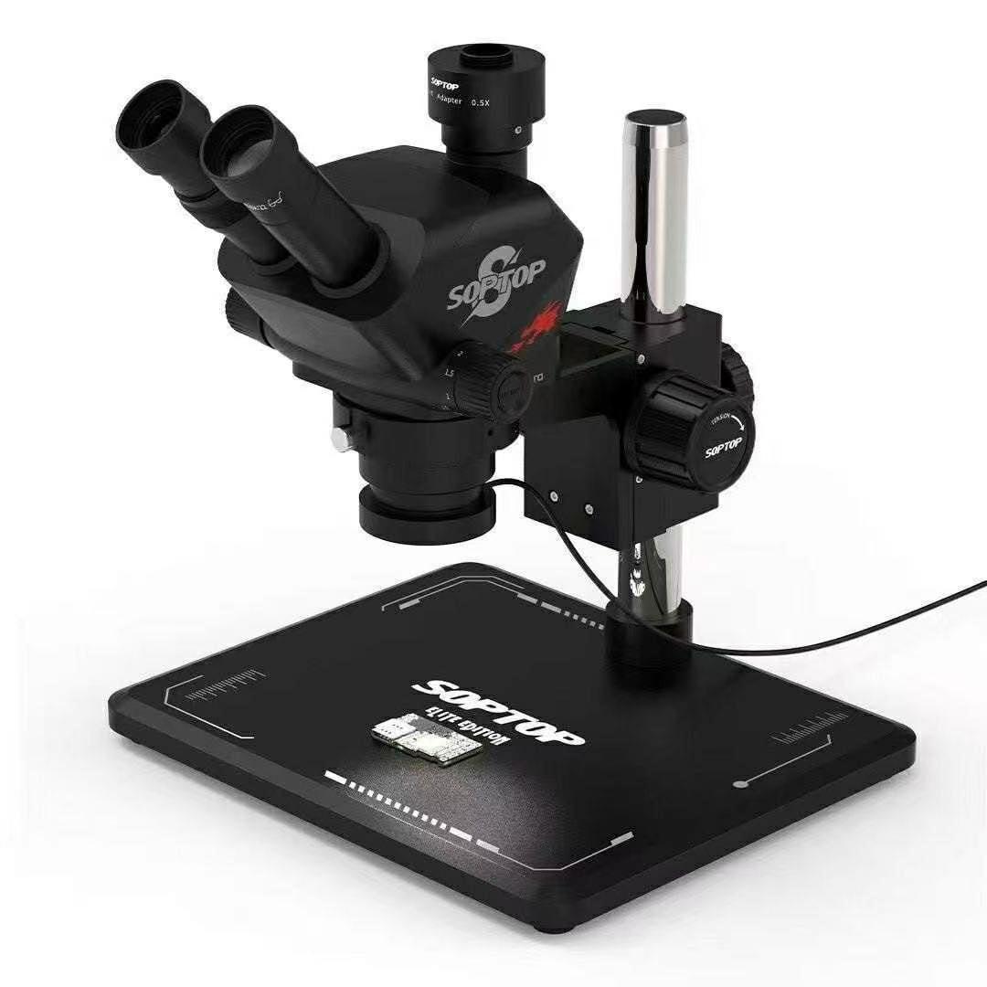 SOPTOP 7-60X Ultra Trinocular Stereo Microscope with 4K Camera